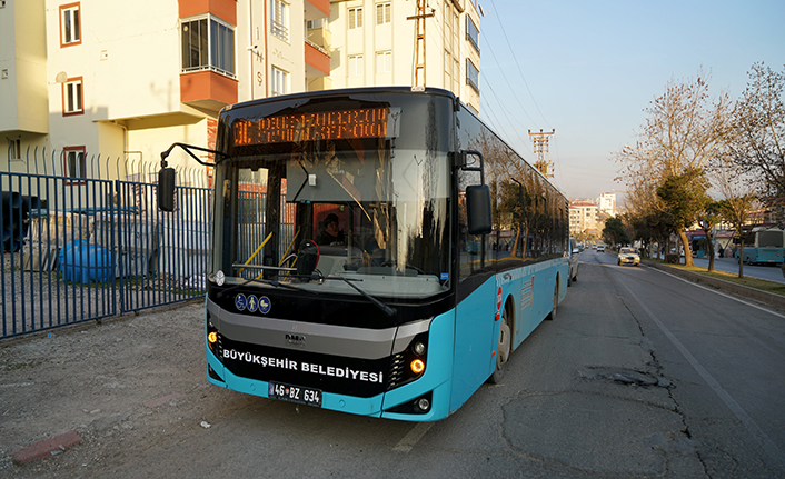 Otobüsler 16 güzergahta ücretsiz hizmete başladı