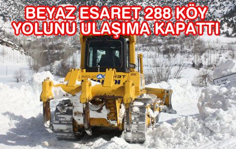 288 KÖY YOLU ULAŞIM KAPANDI