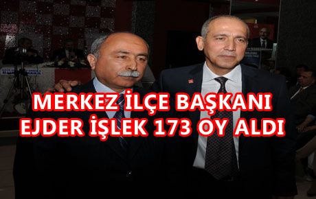 CHP MERKEZ İLÇE BAŞKANI EJDER İŞLEK OLDU