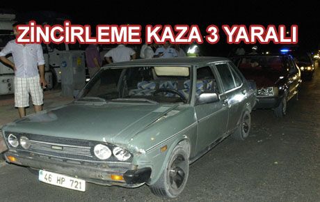 DÜĞÜN KONVOYUNDA KAZA 3 YARALI