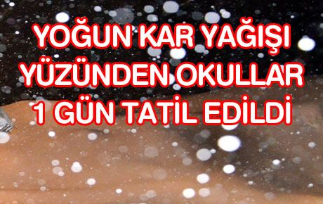 EĞİTİME KAR ENGELİ 