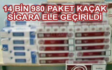 KAÇAK SİGARAYA GEÇİT YOK 