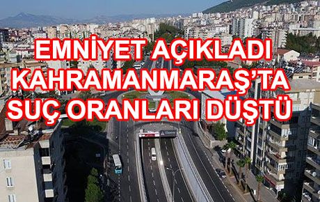 Kahramanmaraş'ta suç oranları açıklandı