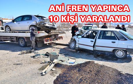 KAHRAMANMARAŞ’TA TRAFİK KAZASI 10 YARALI