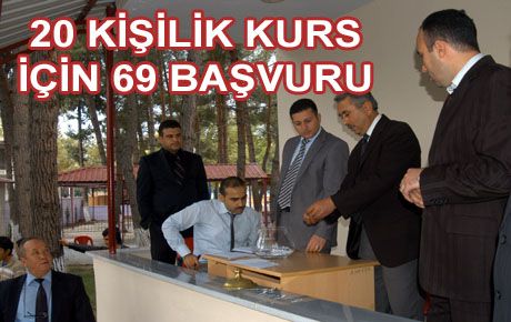 KURS İÇİN KURA ÇEKİLDİ