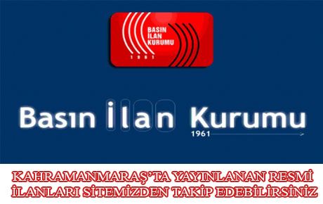 T.C.K.MARAŞ 4. İCRA DAİRESİ2013/183 TALİMAT TAŞINIRIN AÇIK ARTIRMA İLANI