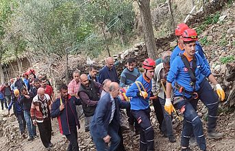 Zeytin toplarken uçurumdan düşen kişi hayatını kaybetti