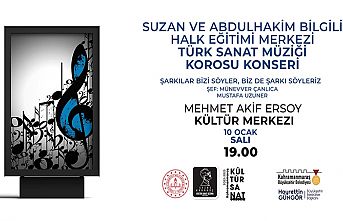 Türk Sanat Müziği Korosu vatandaşlarla buluşacak