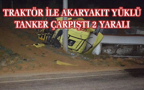 TRAFİK KAZASI 2 YARALI