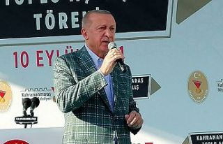 Erdoğan, “19 yılda Kahramanmaraş’a 38 katrilyon...