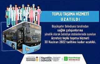 Kahraman sağlıkçılara belediye otobüsleri ücretsiz