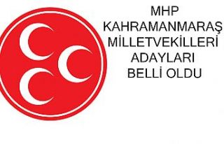 MHP Kahramanmaraş Milletvekilleri adayları belli...