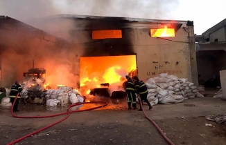 Kahramanmaraş’ta fabrika yangını